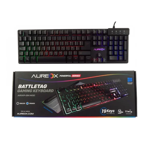 TECLADO AUREOX BATTLETAG GAMING GK400