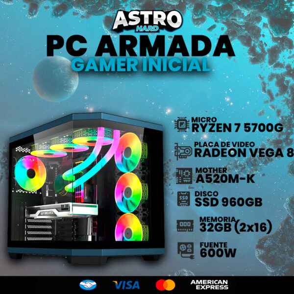 PC RYZEN 7 5700G 32GB 1TB