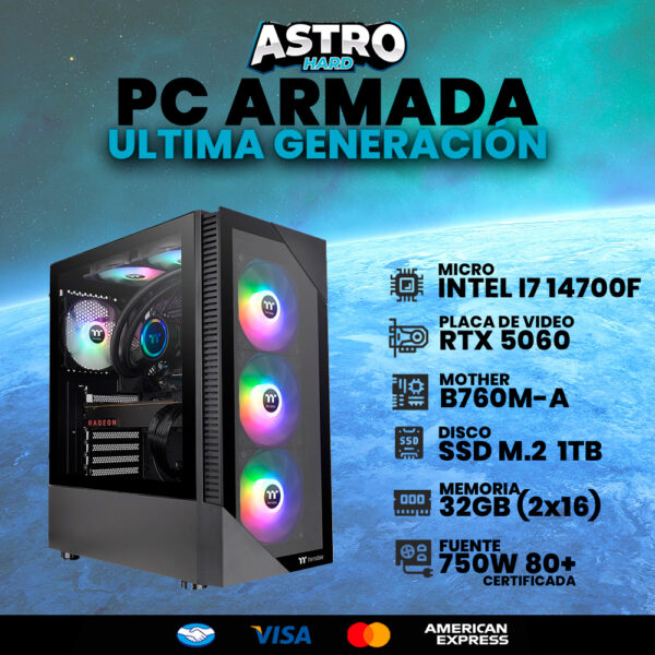 PC I7 14700F 32GB 5060 1TB