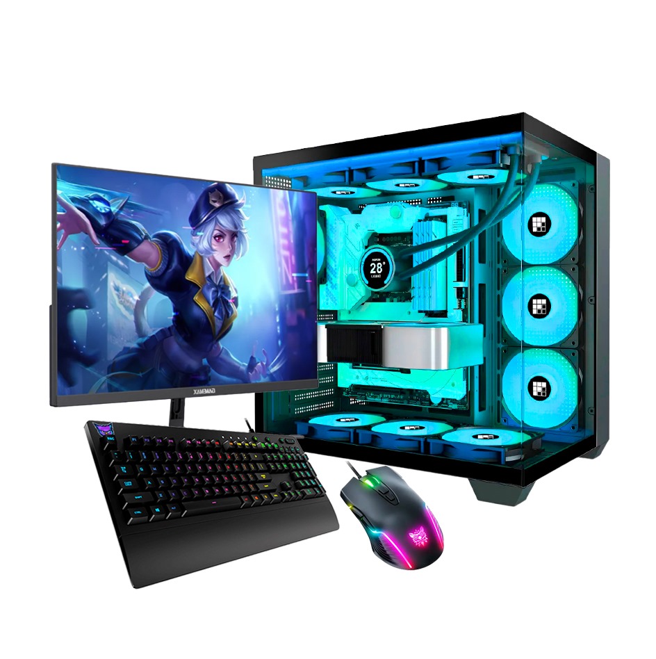 Pc Completa Ryzen 7 5700g 32gb Ram 1tb Combo + Led 27