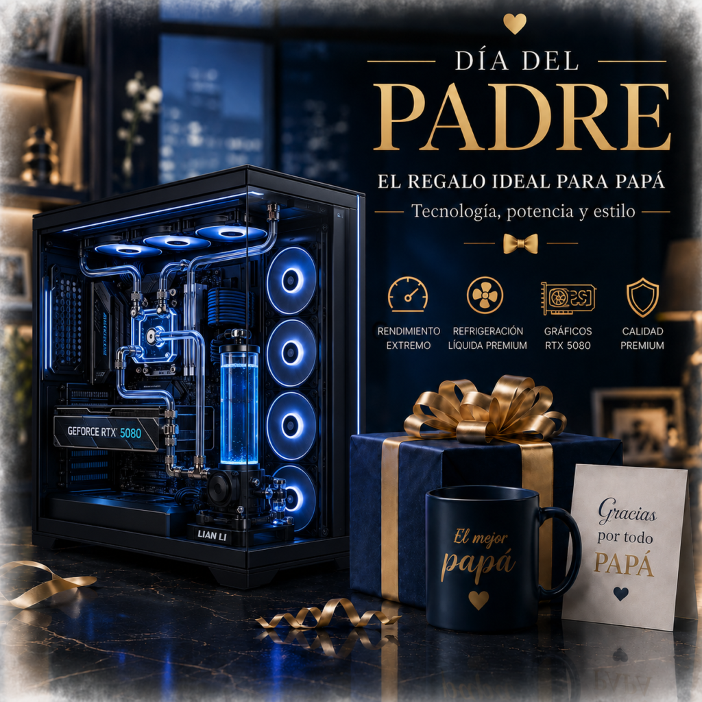Especial Día del Padre - RYZEN 9 64GB 2TB RTX 5080 16GB + MONITOR 24 144MHZ DE REGALO!!