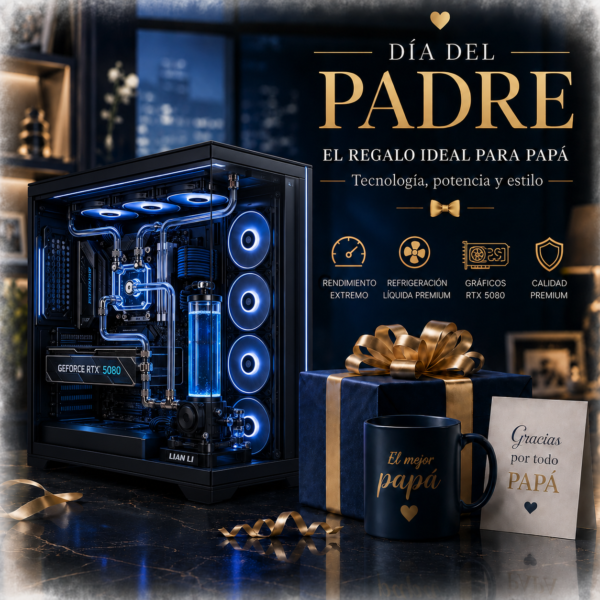 Especial Día del Padre - RYZEN 9 64GB 2TB RTX 5080 16GB + MONITOR 24 144MHZ DE REGALO!!